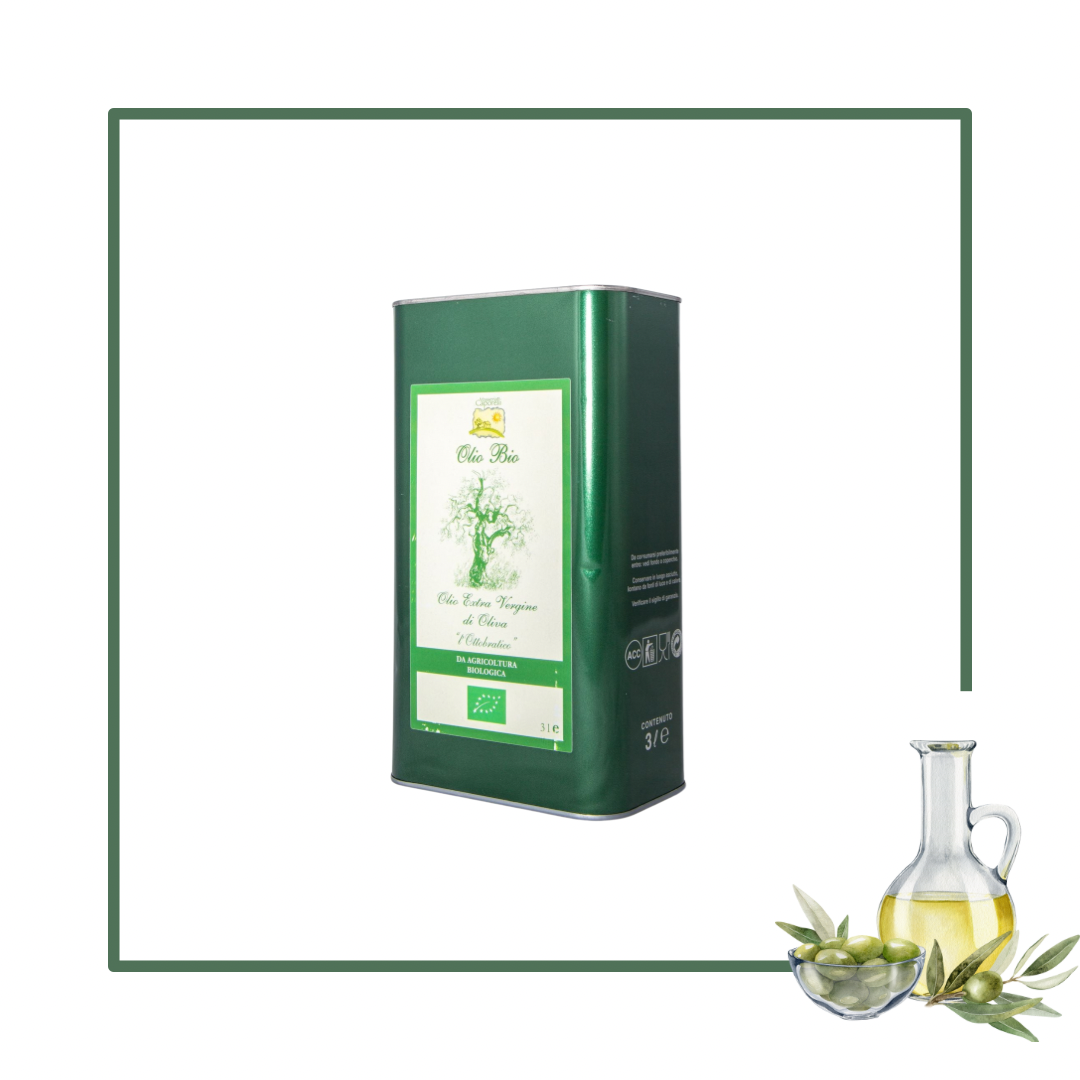 Olio extravergine d’oliva biologico 3l Masseria Caporelli