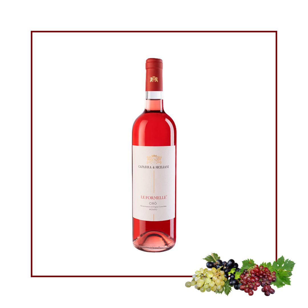 le formelle vino rosato caparra e siciliani
Cirò