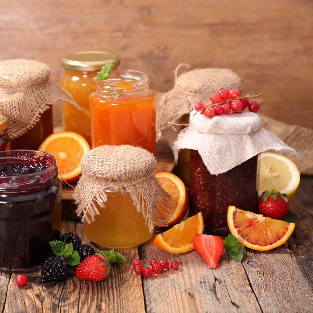 Profumo di frutta: marmellate, miele e confetture