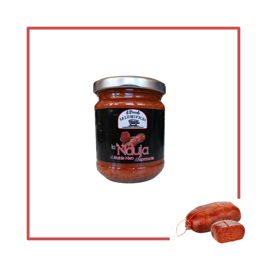 Nduja di Maiale Nero d'Aspromonte in vasetto 200 g